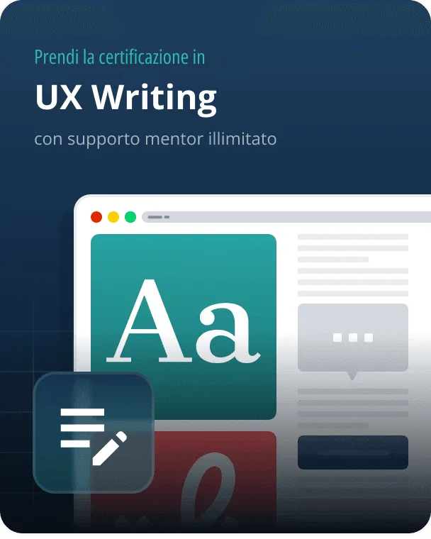 Corso UX Writing e Microcopy online con mentor certificato - EULE Institute
